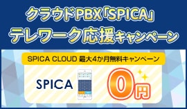 「SPICA/cloud」サーバー初期設定費用無料キャンペーン！光回線・プロバイダとセットでお申し込みの方！SPICA 0円